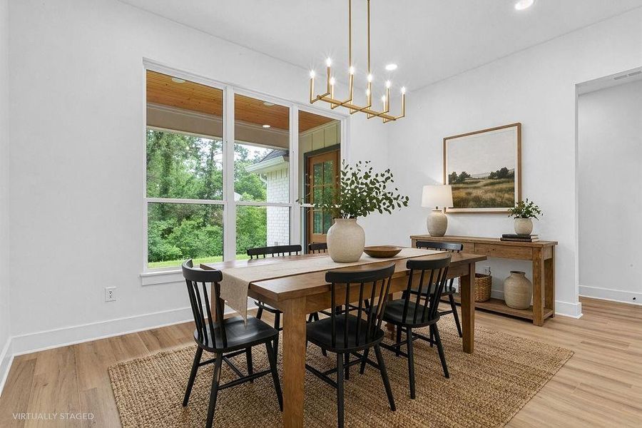 Furnished interior view inside a new home in , Hideaway (Image 8).