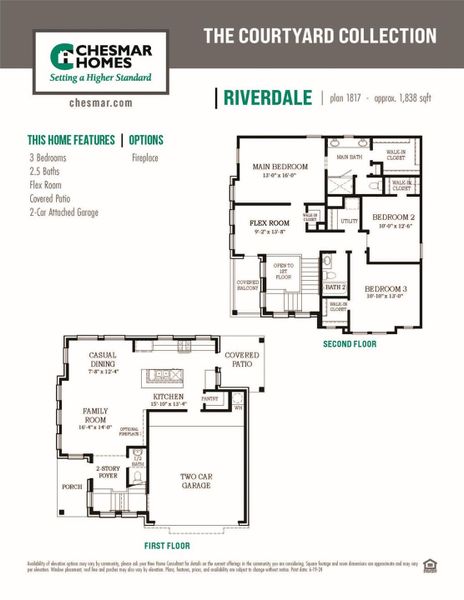 2D floor plan layout of this home in Bridgeland, Cypress, TX (Image 5).