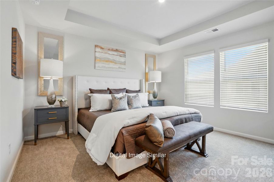 Furnished interior view inside a new home in Bailey Run, Charlotte (Image 12).