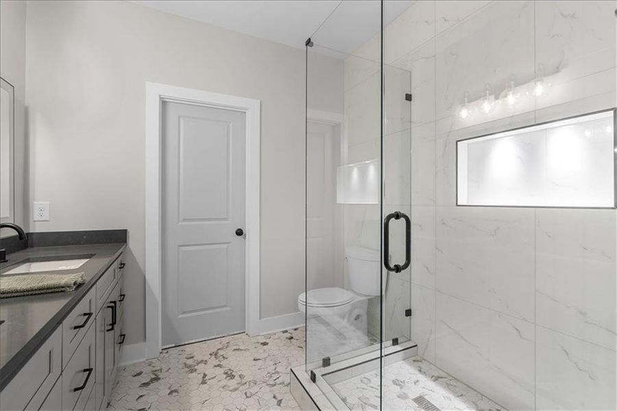 Furnished interior view inside a new home in , Atlanta (Image 20).