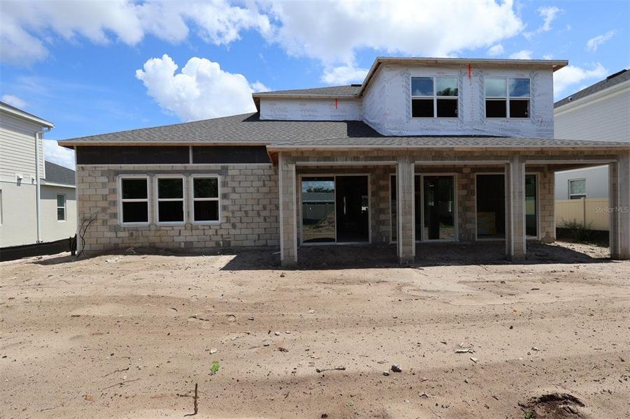In-progress construction of a new home in Ravencliffe, Oviedo, FL (Image 3).