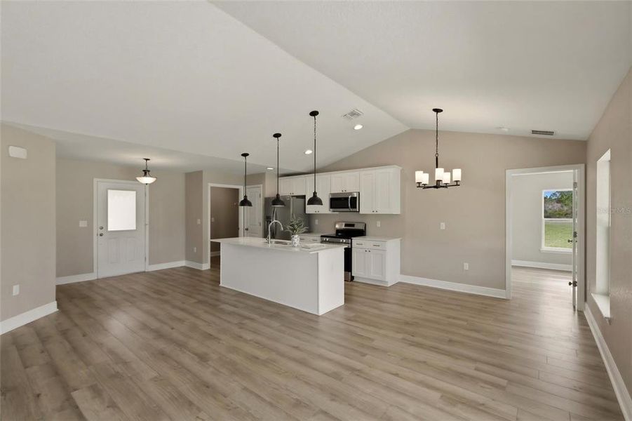 Furnished interior view inside a new home in , Sebring (Image 6).