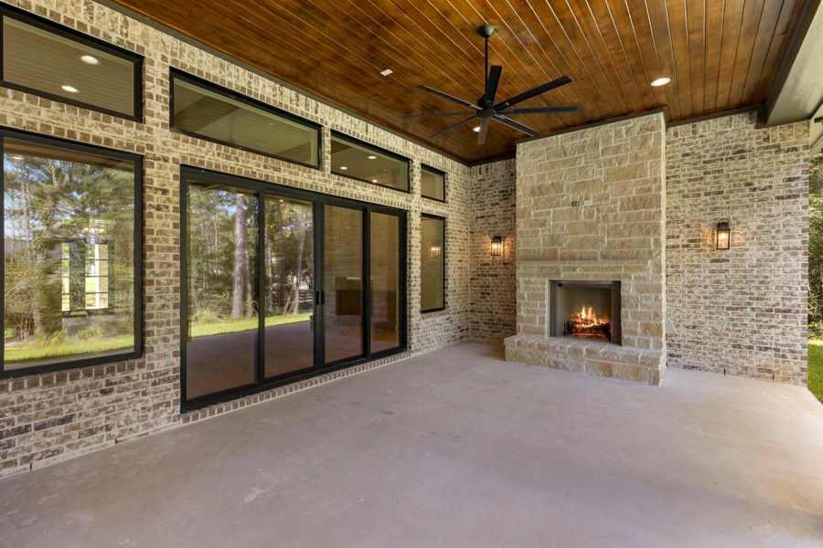 Exterior details and patio area of a home in , Montgomery (Image 2). Exterior details and patio area of a home in , Montgomery (Image 2).