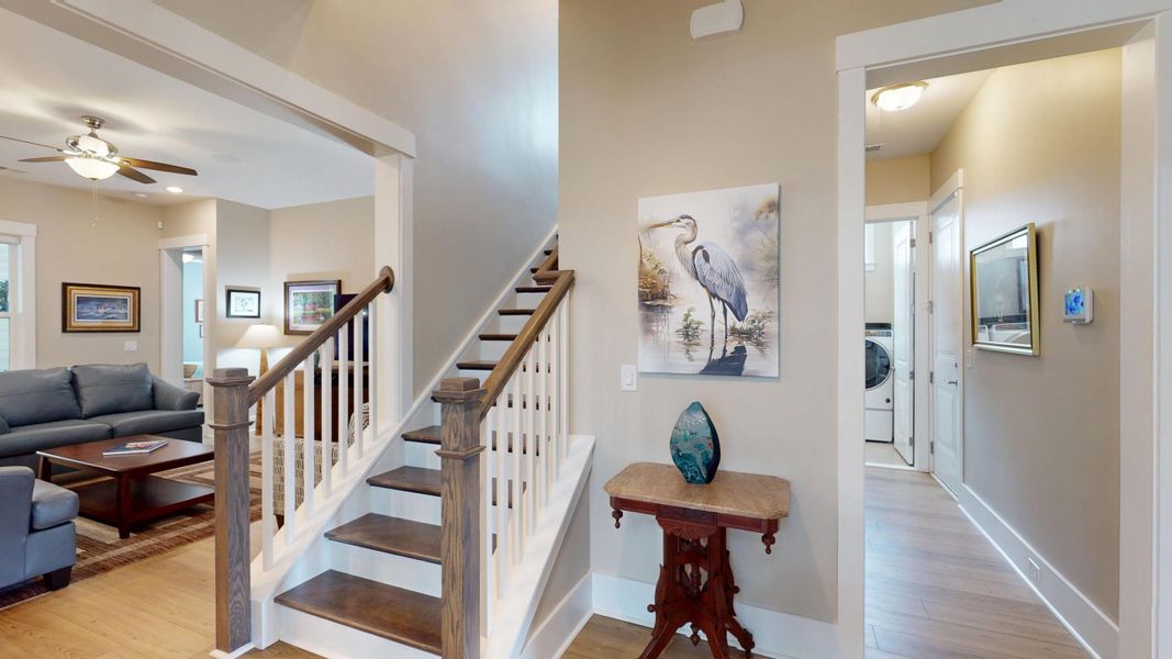 Furnished interior view inside a new home in Summerwind Crossing at Lakes of Cane Bay, Summerville (Image 55).