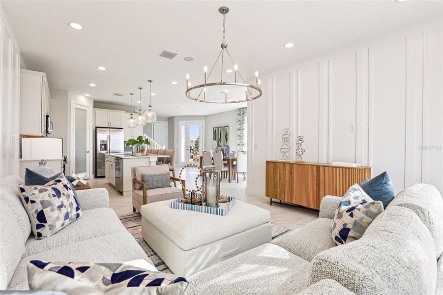 Furnished interior view inside a new home in , San Antonio (Image 10).