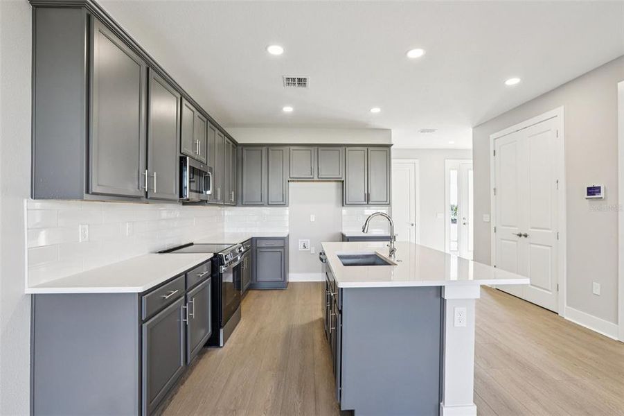 Furnished interior view inside a new home in Lagoon Residences at Epperson, Wesley Chapel (Image 8).