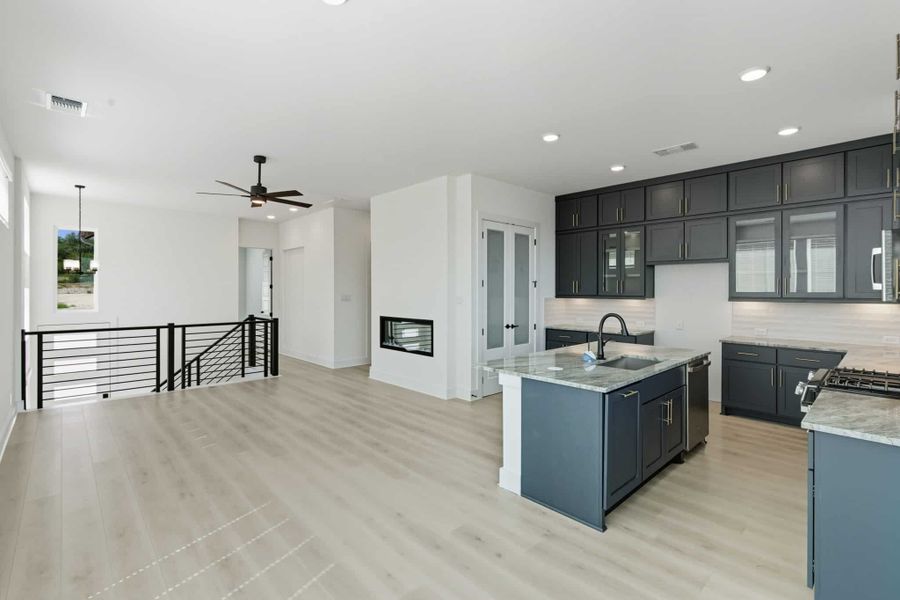 Furnished interior view inside a new home in Prominence, San Antonio (Image 7).