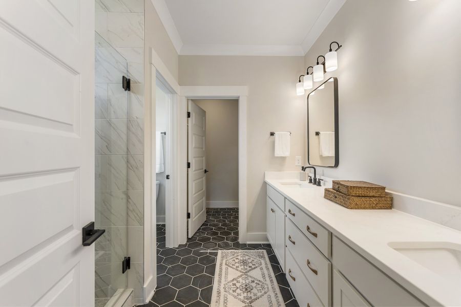 Representative furnished interior of a home built from the Savannah by Hunter Quinn Homes in Double Springs, Taylors (Image 37).