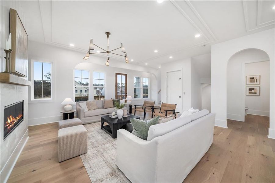 Furnished interior view inside a new home in , Milton (Image 20).