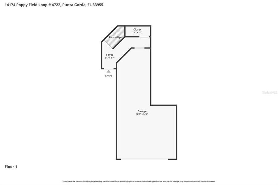 2D floor plan layout of this home in , Punta Gorda, FL (Image 6).
