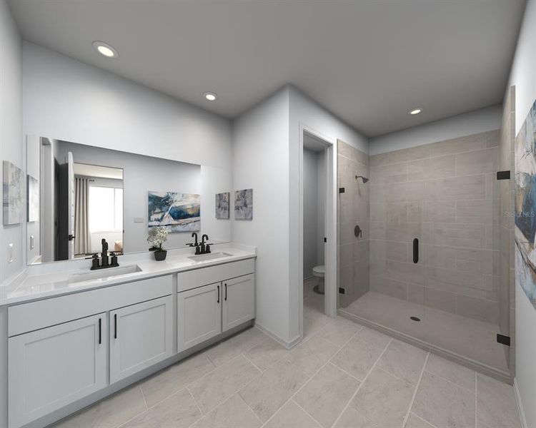 Furnished interior view inside a new home in Oakfield Trails - Signature Series, Parrish (Image 5).