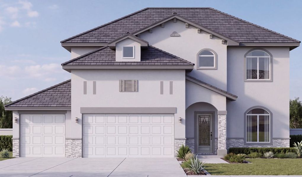 Representative exterior photo of a completed home built from the The Venice – 403SMSC3CG by Saratoga Homes in Crossland, Clint, TX (Image 1). Representative exterior photo of a completed home built from the The Venice – 403SMSC3CG by Saratoga Homes in Crossland, Clint, TX (Image 1).