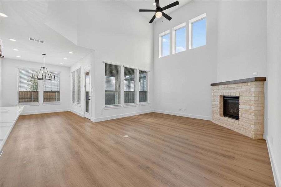 Spacious, unfurnished interior of a new home in Wildflower Ranch, Dish (Image 22). Spacious, unfurnished interior of a new home in Wildflower Ranch, Dish (Image 22).
