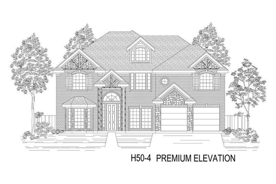 Representative rendering of the exterior for the Regency 2F (w/Game) by First Texas Homes (Image 13).