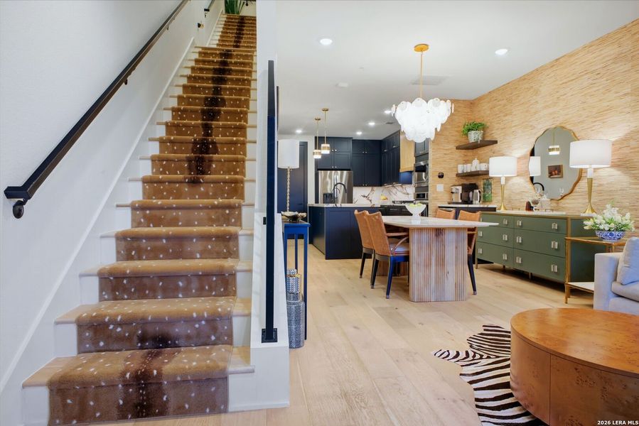 Furnished interior view inside a new home in Grayson House, San Antonio (Image 18). Furnished interior view inside a new home in Grayson House, San Antonio (Image 18).