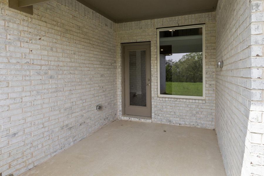 Exterior details and patio area of a home in Sutton Fields, Celina (Image 3). Exterior details and patio area of a home in Sutton Fields, Celina (Image 3).
