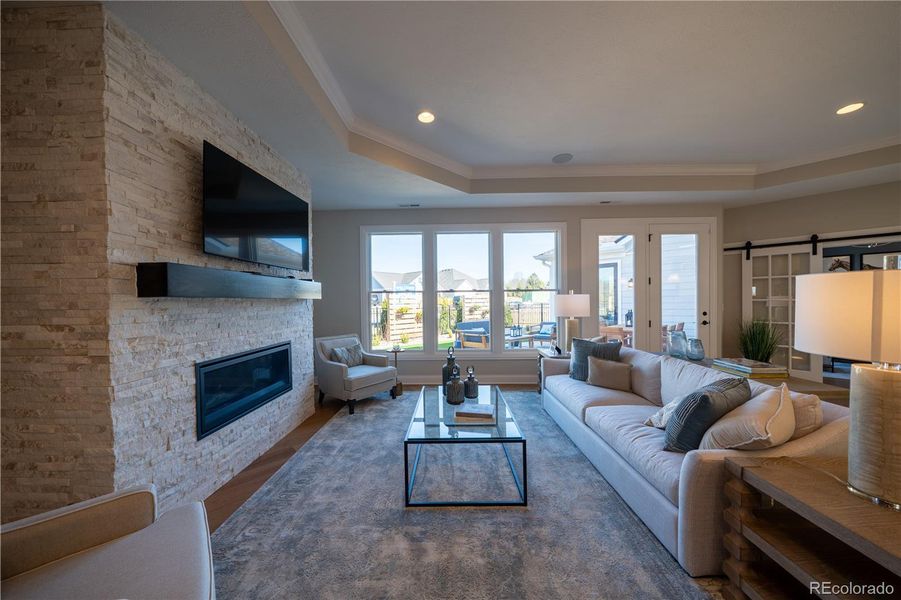 Furnished interior view inside a new home in , Fort Lupton (Image 28). Furnished interior view inside a new home in , Fort Lupton (Image 28).