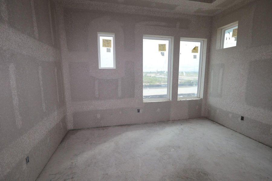In-progress construction of a new home in Bridgeland Central: Emerald Heights - Landmark Row Collection, Cypress, TX (Image 10).