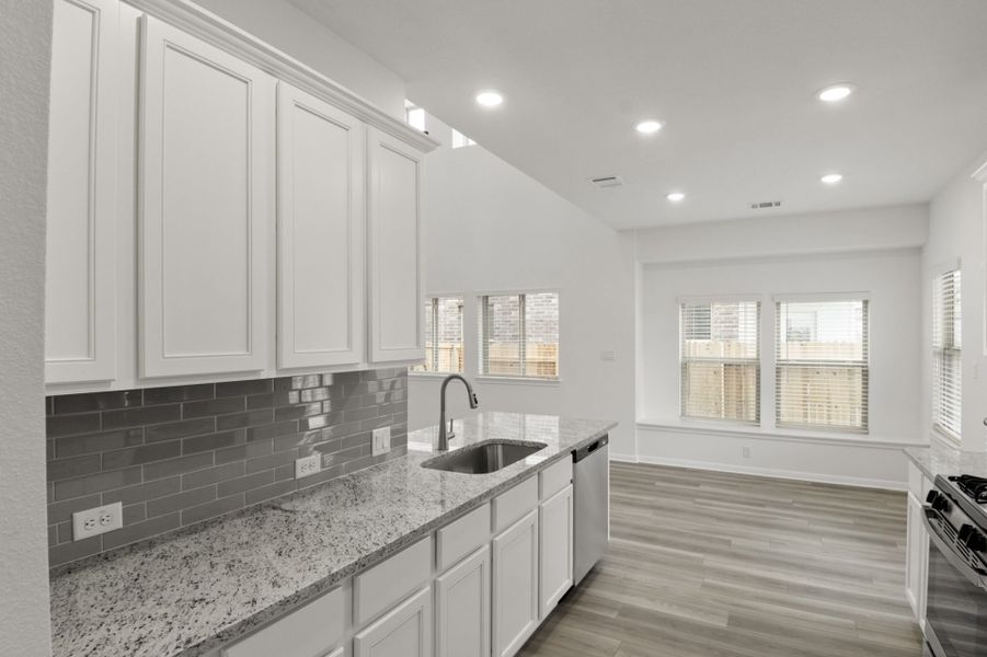 Representative furnished interior of a home built from the Beaumont by Pacesetter Homes in Grande Estates, Bertram (Image 6).