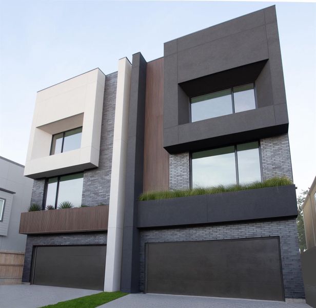 Front exterior of a new home in , Houston, TX, highlighting curb appeal (Image 1). Front exterior of a new home in , Houston, TX, highlighting curb appeal (Image 1).