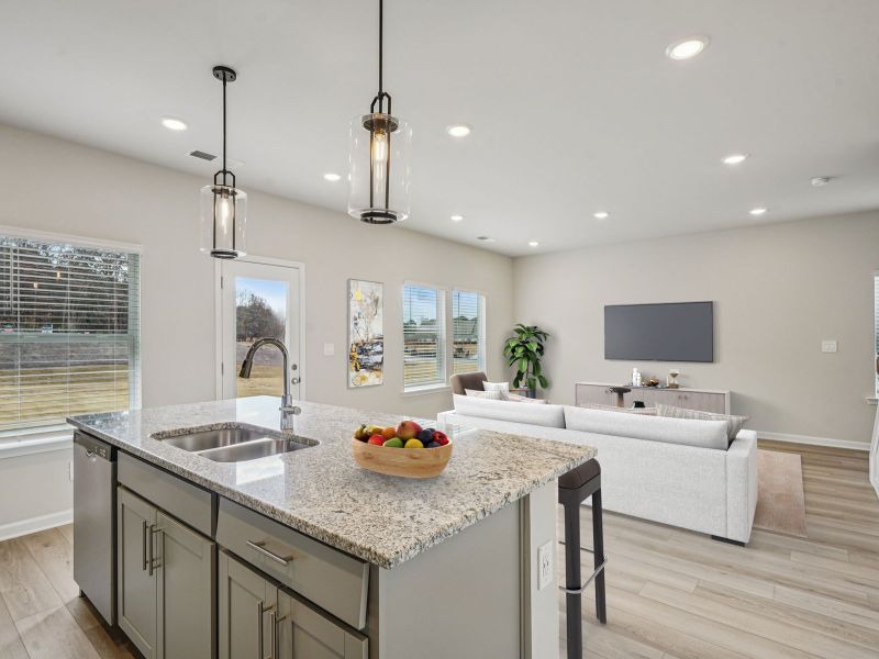 Furnished interior view inside a new home in Avalon - Reserve Series, Conyers (Image 6).