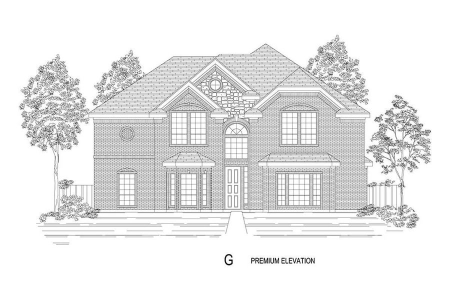 Representative rendering of the exterior for the Brentmoore FS by First Texas Homes (Image 10).