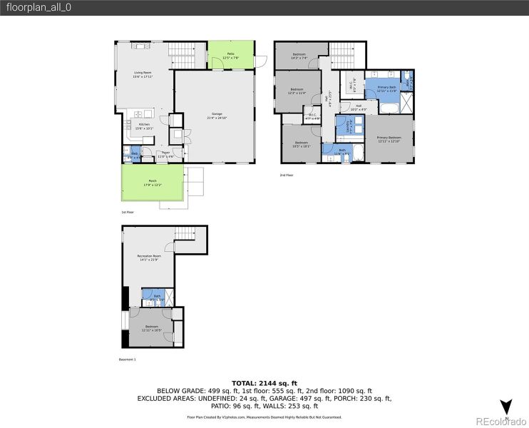 2D floor plan layout of this home in , Denver, CO (Image 4).