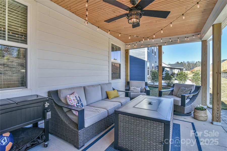 Exterior details and patio area of a home in , Fletcher (Image 4). Exterior details and patio area of a home in , Fletcher (Image 4).