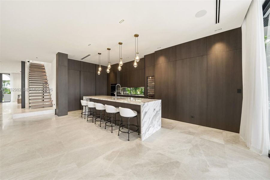 Furnished interior view inside a new home in , Miami Beach (Image 14). Furnished interior view inside a new home in , Miami Beach (Image 14).