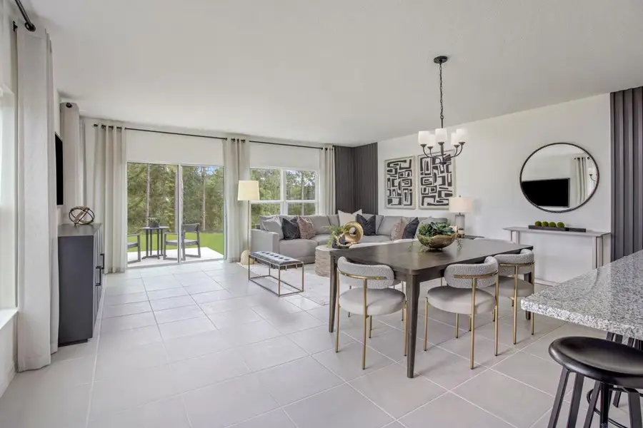 Representative furnished interior of a home built from the Plan 1685 Modeled by KB Home in The Sanctuary Townhomes, Clermont (Image 5).