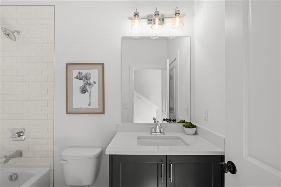 Furnished interior view inside a new home in King's Landing, Hapeville (Image 13).