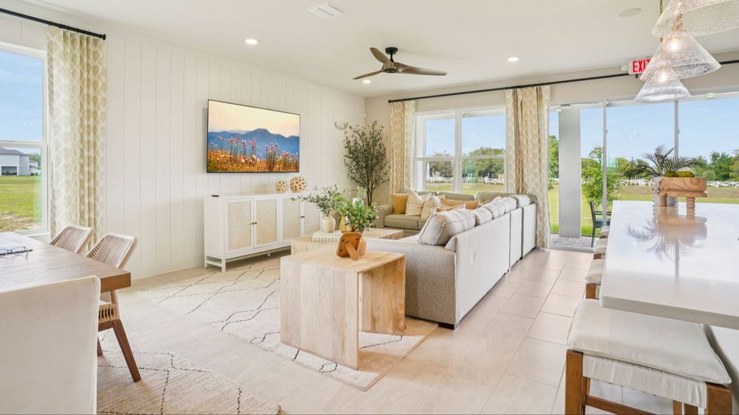 Representative furnished interior of a home built from the Sweetgum by DRB Homes in Ardisia Park, New Smyrna Beach (Image 10).