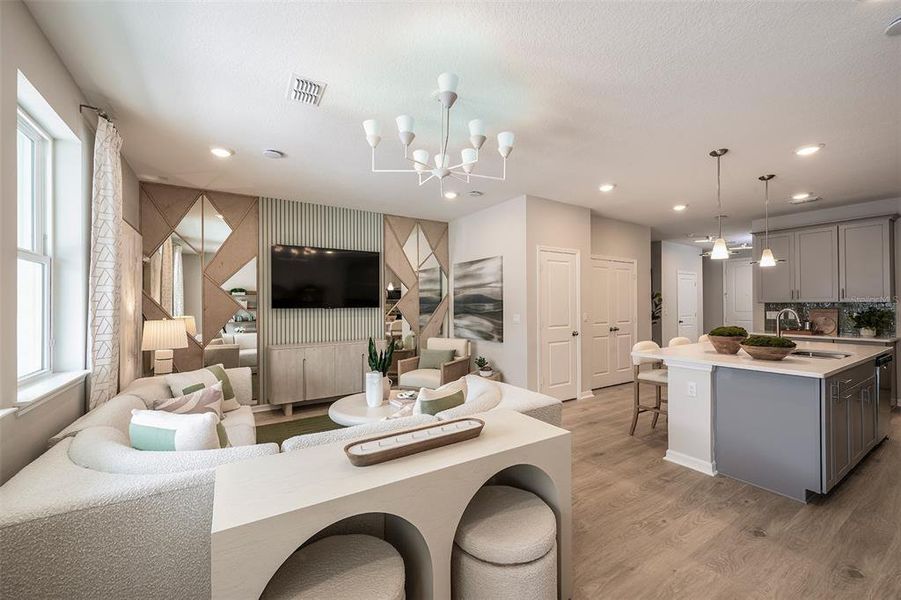 Furnished interior view inside a new home in Aulin Square, Oviedo (Image 17).