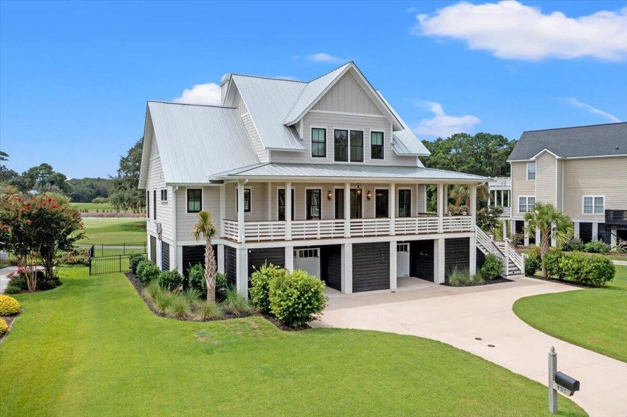 Front exterior of a new home in , Johns Island, SC, highlighting curb appeal (Image 24).