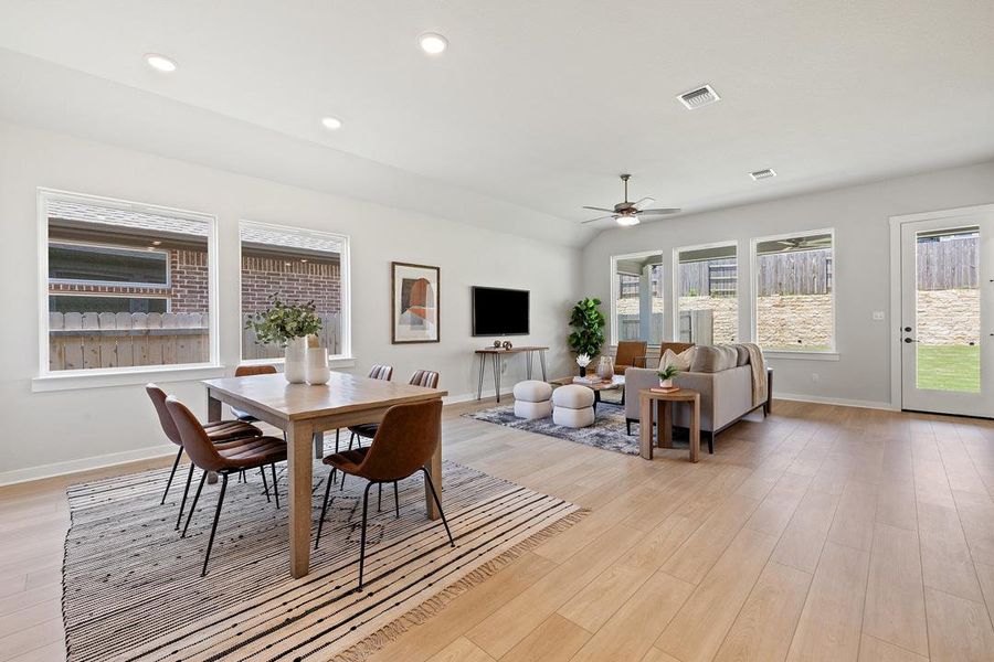 Furnished interior view inside a new home in Park Collection at Lariat, Liberty Hill (Image 30). Furnished interior view inside a new home in Park Collection at Lariat, Liberty Hill (Image 30).