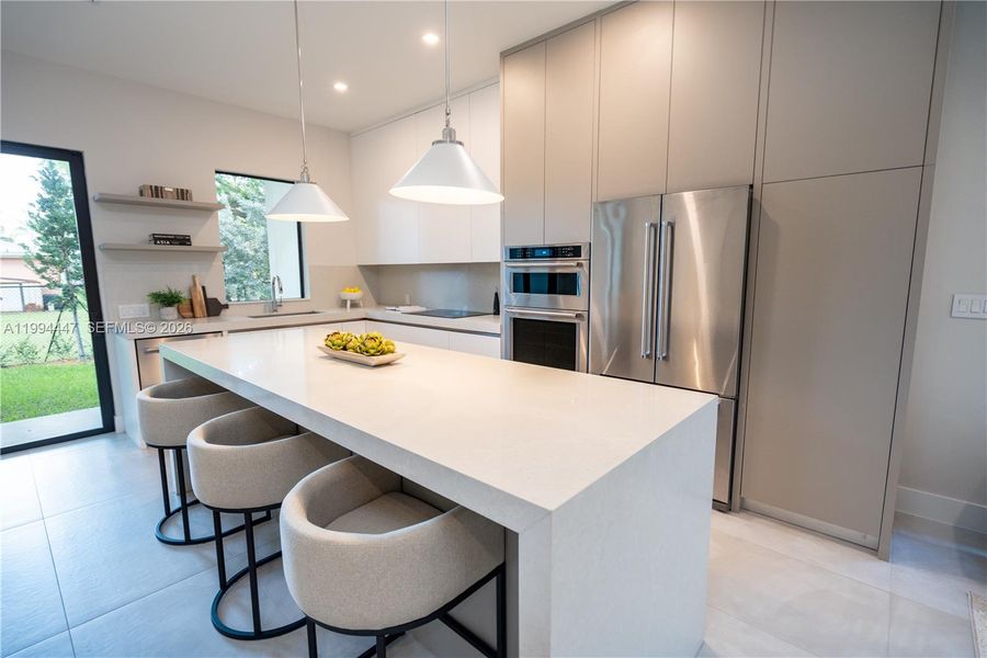 Furnished interior view inside a new home in , Miami (Image 9).