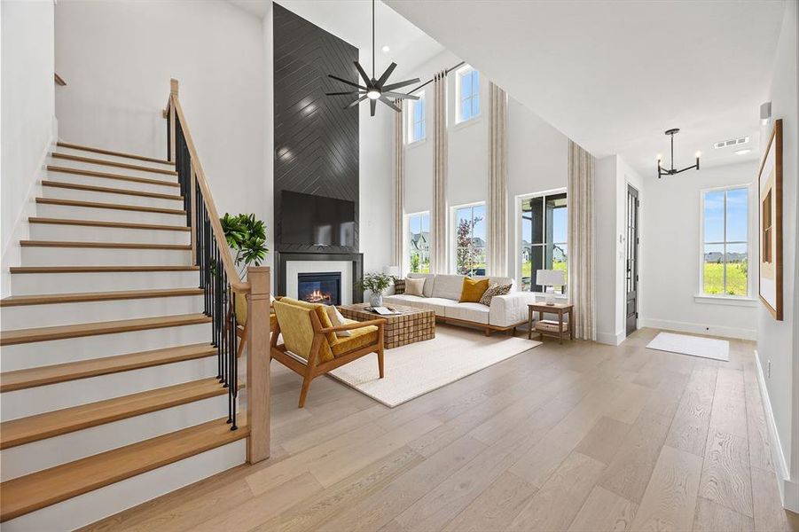 Furnished interior view inside a new home in Fields, Frisco (Image 10). Furnished interior view inside a new home in Fields, Frisco (Image 10).