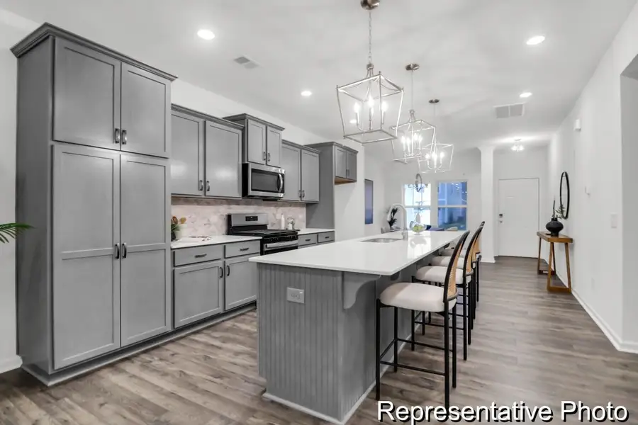 Furnished interior view inside a new home in Homecoming, Ravenel (Image 4). Furnished interior view inside a new home in Homecoming, Ravenel (Image 4).