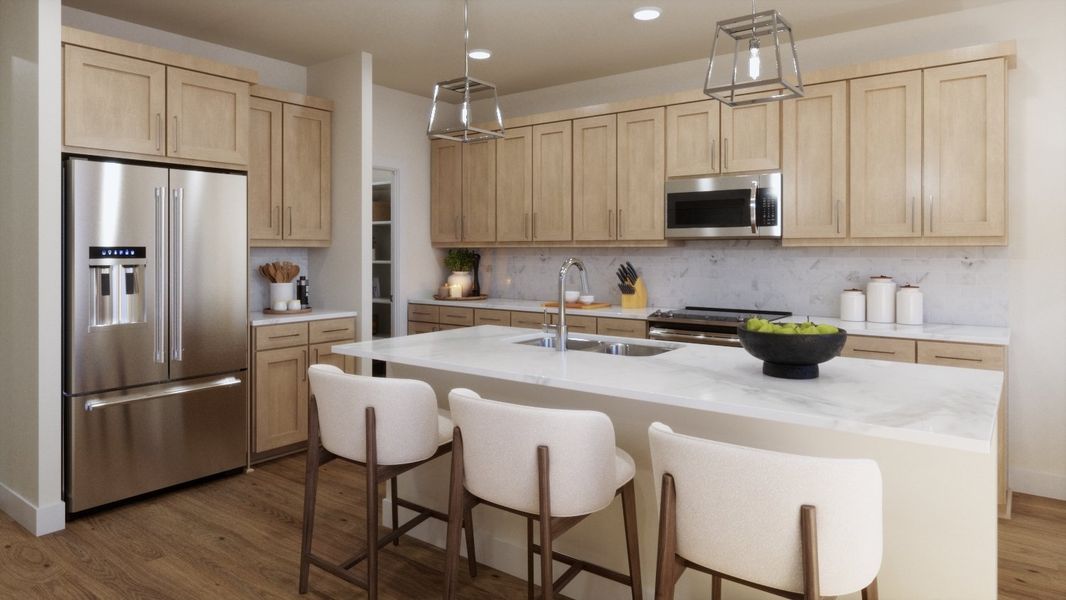 Representative furnished interior of a home built from the Amy by Risewell Homes in Freedom at Anthem, Kyle (Image 6).