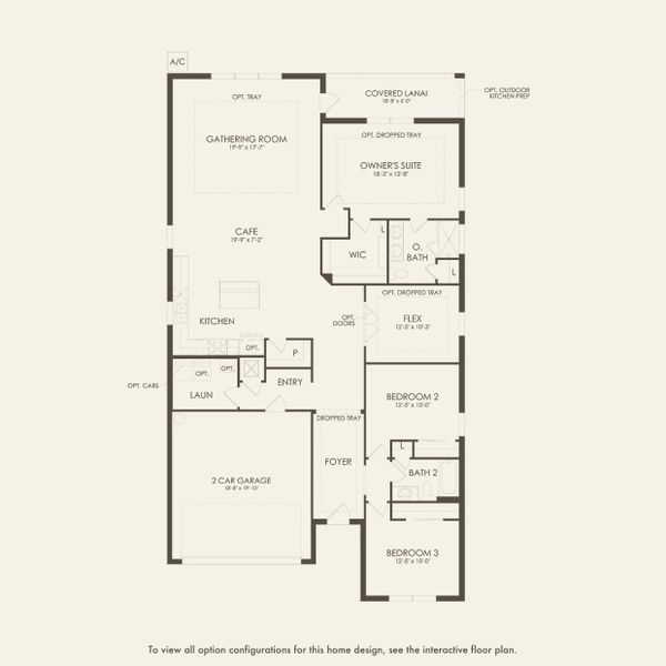 2D floor plan layout for the Garnet by Pulte Homes in Lakehaven Estates, Clermont, FL (Image 3). 2D floor plan layout for the Garnet by Pulte Homes in Lakehaven Estates, Clermont, FL (Image 3).