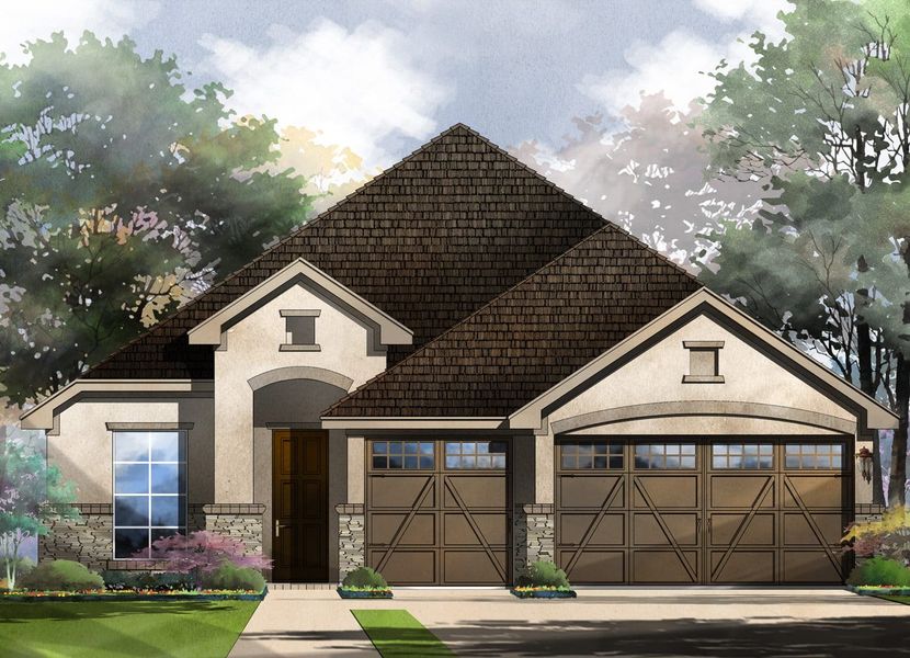 Frisco Floor Plan Elevation C, Parmer Ranch 60', Georgetown Frisco Floor Plan Elevation C, Parmer Ranch 60', Georgetown