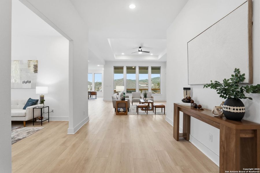 Furnished interior view inside a new home in Kinder Ranch - 70', San Antonio (Image 10).