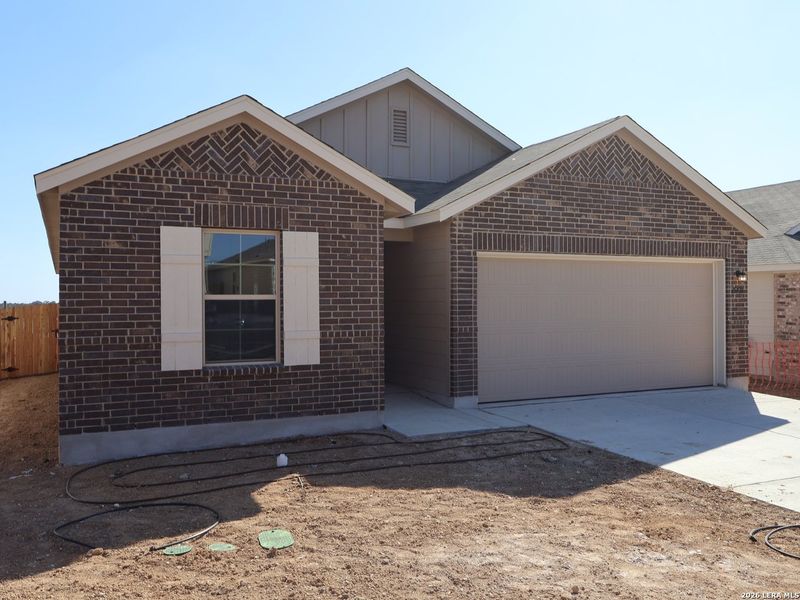 In-progress construction of a new home in Hunters Ranch, San Antonio, TX (Image 36).