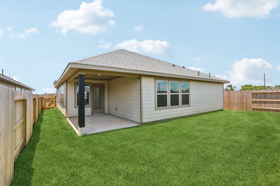 Exterior details and patio area of a home in Aldeana - Paintbrush Collection, Bonney (Image 25).