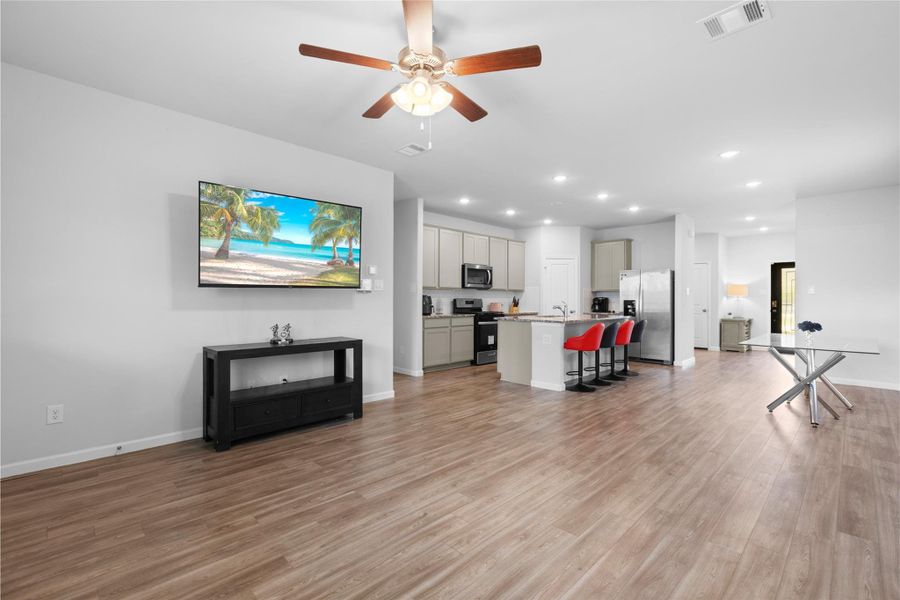 Furnished interior view inside a new home in Lakes at Black Oak, Magnolia (Image 5).