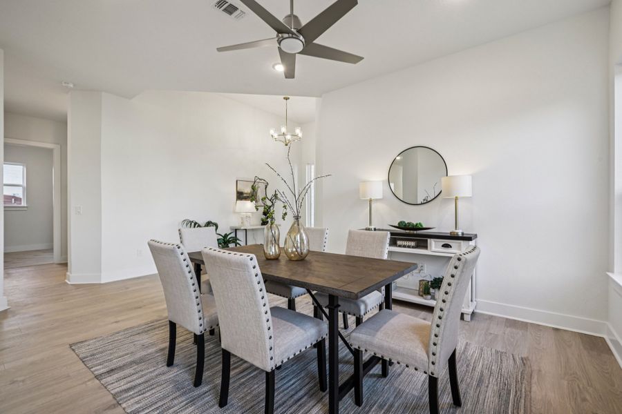 Furnished interior view inside a new home in Sauls Ranch, Round Rock (Image 34).