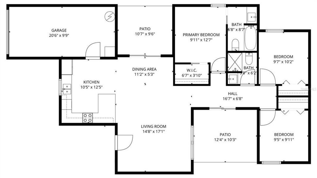 2D floor plan layout of this home in , Sanford, FL (Image 5). 2D floor plan layout of this home in , Sanford, FL (Image 5).