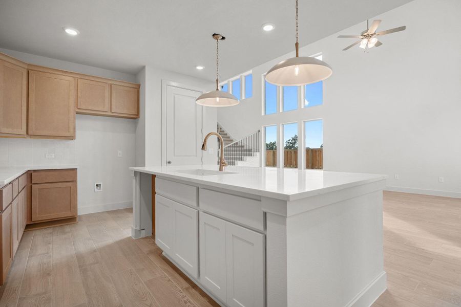 Furnished interior view inside a new home in Parmer Ranch, Georgetown (Image 7).