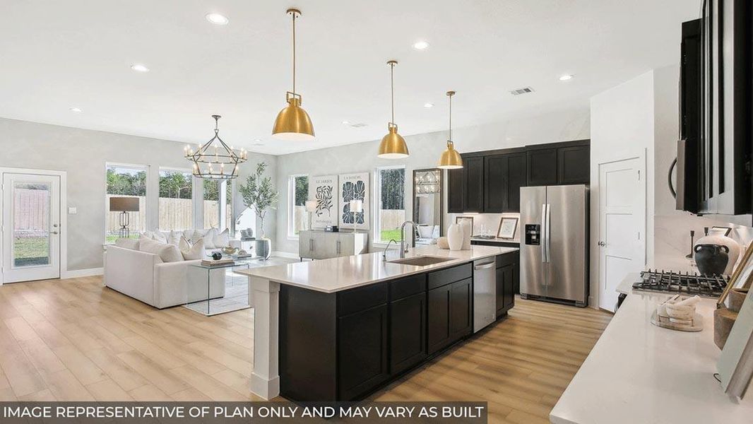 Furnished interior view inside a new home in Silverthorne, Conroe (Image 9). Furnished interior view inside a new home in Silverthorne, Conroe (Image 9).