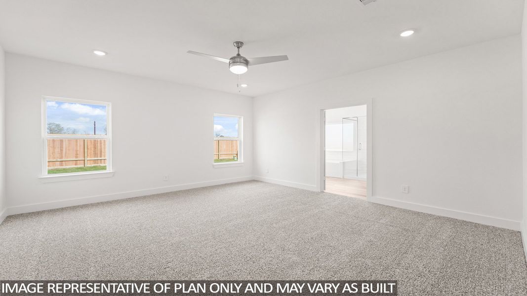 Representative unfurnished interior of a home built from the E60F by D.R. Horton in Riverside Estates, Mont Belvieu (Image 17).